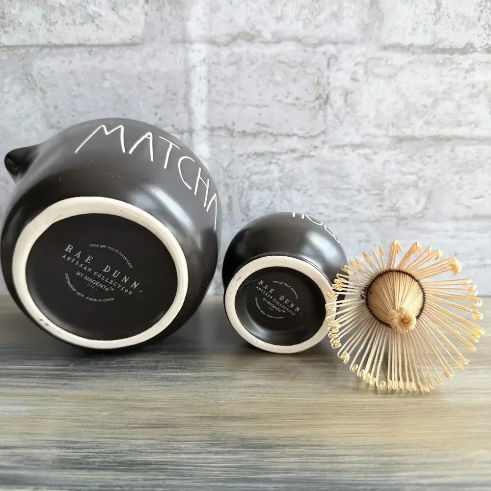 Rae Dunn Matcha Tea Set with Whisk and Bowl - Picture 3 of 4